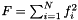 $F = \sum_{i=1}^N f_i^2$